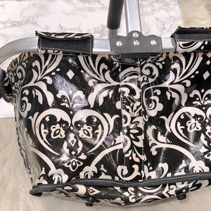 Elegant Black and White Patterned Women's Bag